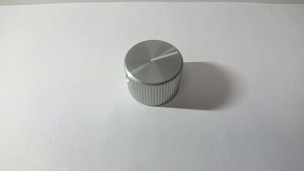 knurled aluminium knob