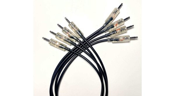 Producertools LED Patchcable transparent or black with red/green LEDs  (5pcs)